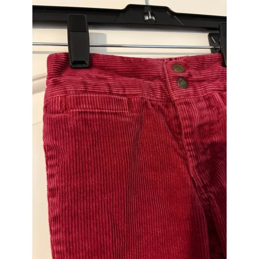 Ralph Lauren girls 3/3T dark pink flare corduroy cotton pants